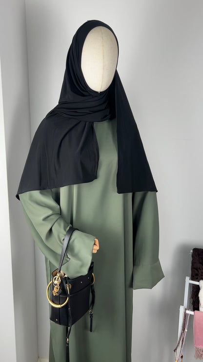 TALL SILK ABAYA KHAKI