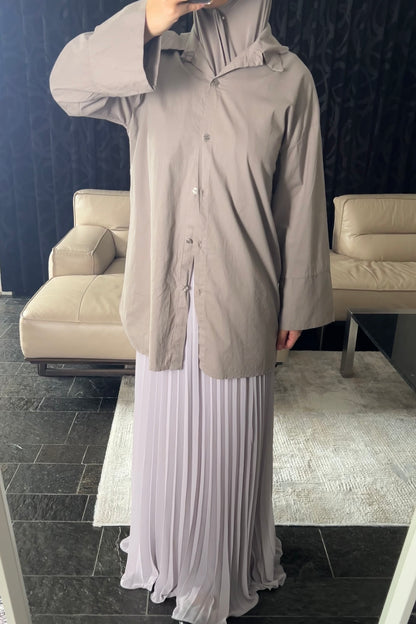 MOCHA OVERSIZED SHIRT
