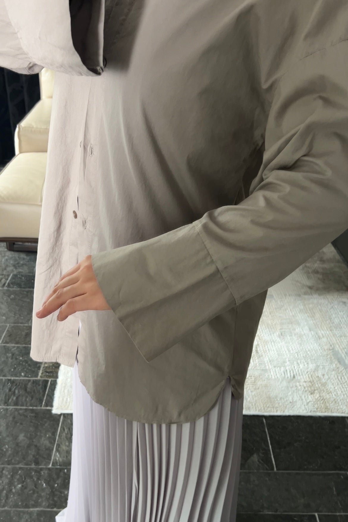 MOCHA OVERSIZED SHIRT