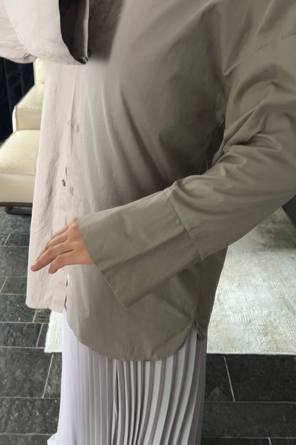 MOCHA OVERSIZED SHIRT
