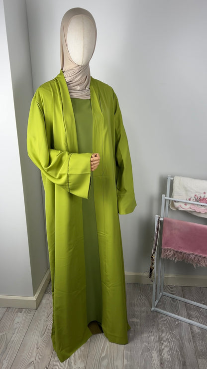 SILK KIMONO OLIVE
