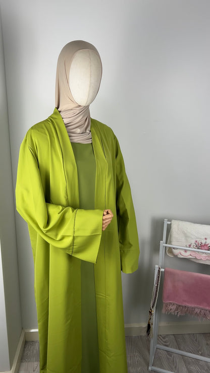 SILK KIMONO OLIVE