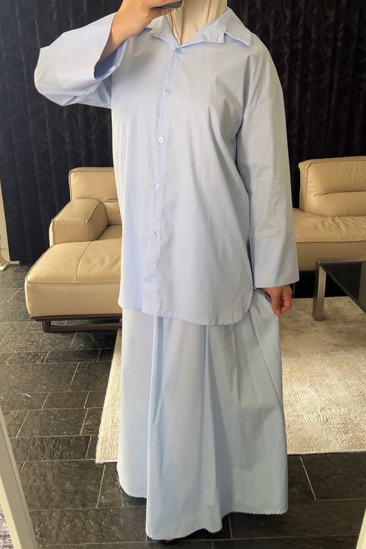 BABY BLUE OVERSIZED SHIRT