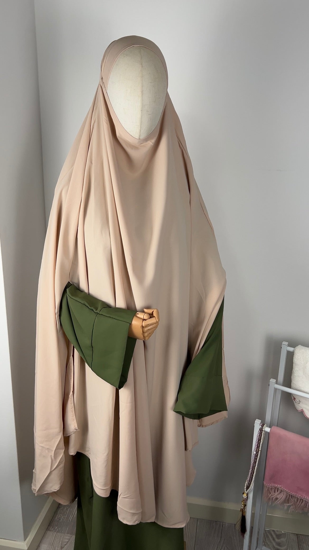 LONG KHIMAR BEIGE