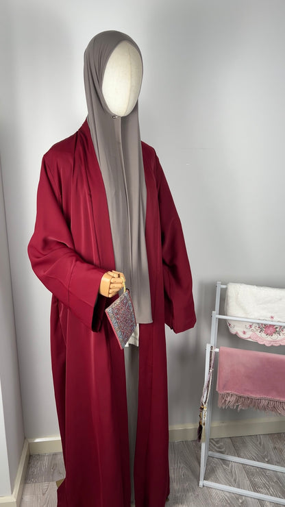 SILK KIMONO BORDEAUX