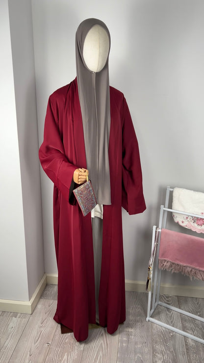 SILK KIMONO BORDEAUX