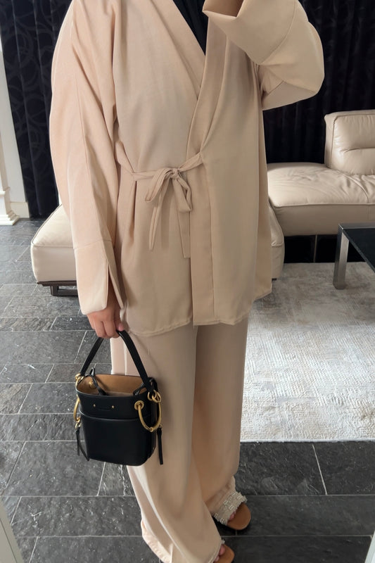 BEIGE WRAP SET