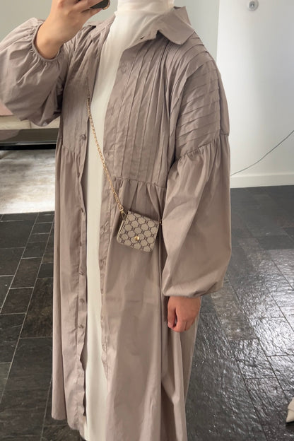 MOCHA PUFF DRESS