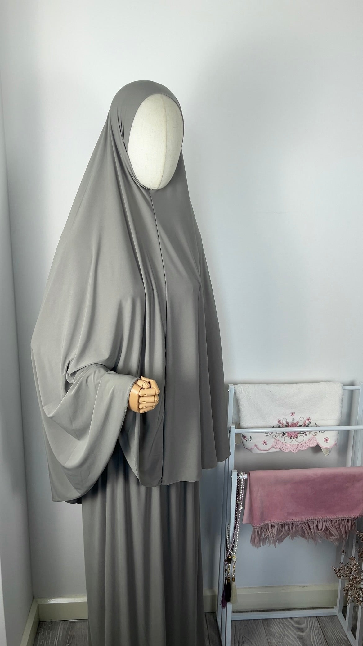 SKIRT KHIMAR SET SOFT GREEN