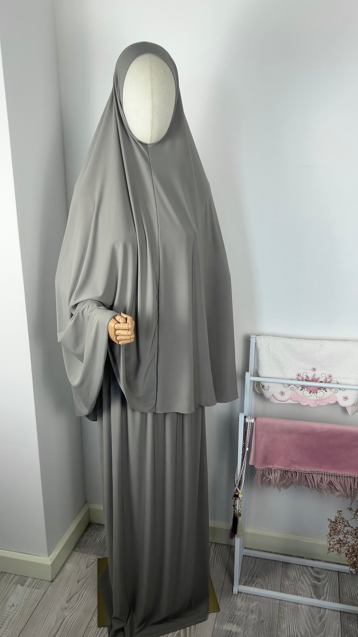SKIRT KHIMAR SET SOFT GREEN