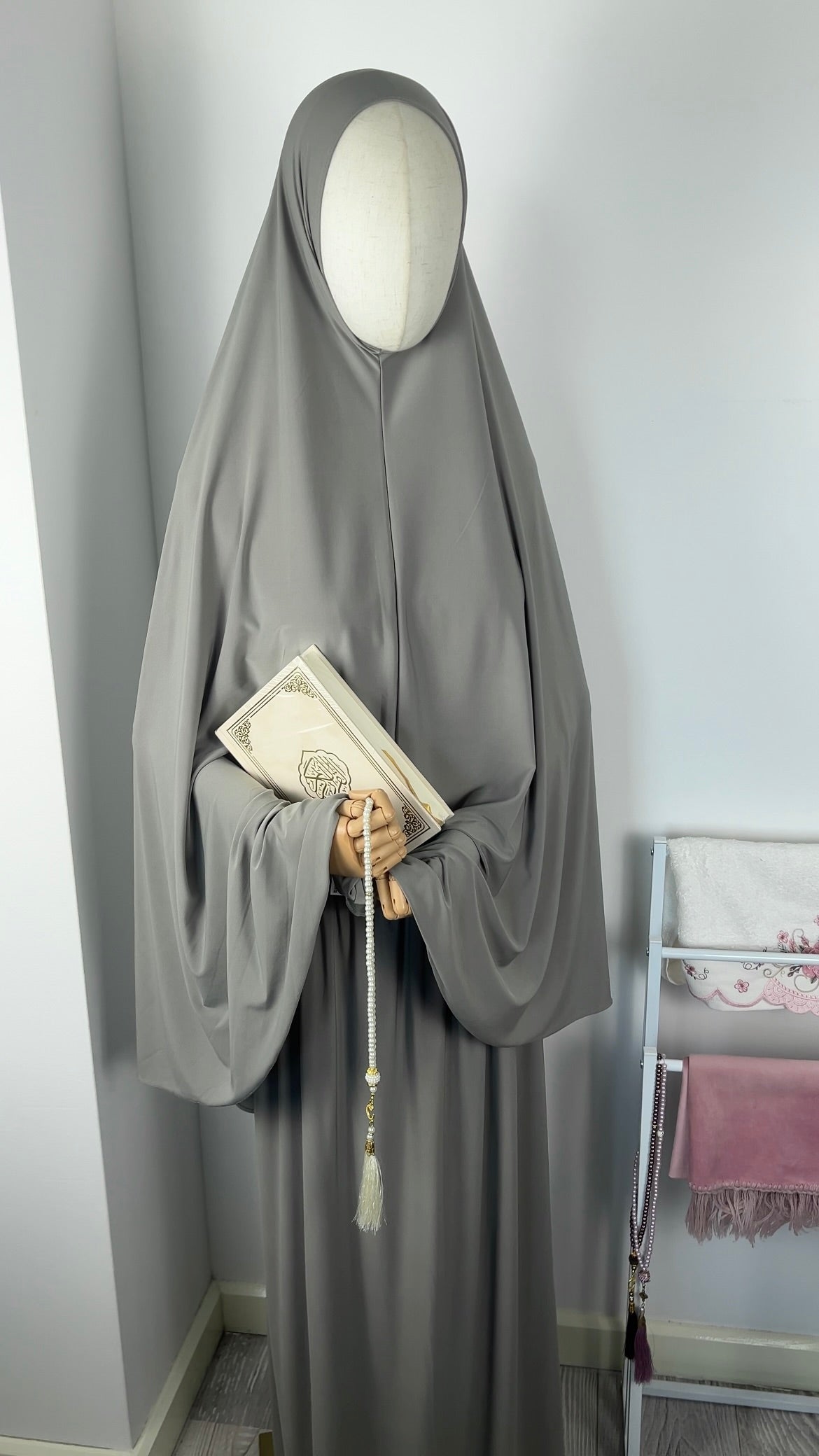 SKIRT KHIMAR SET SOFT GREEN