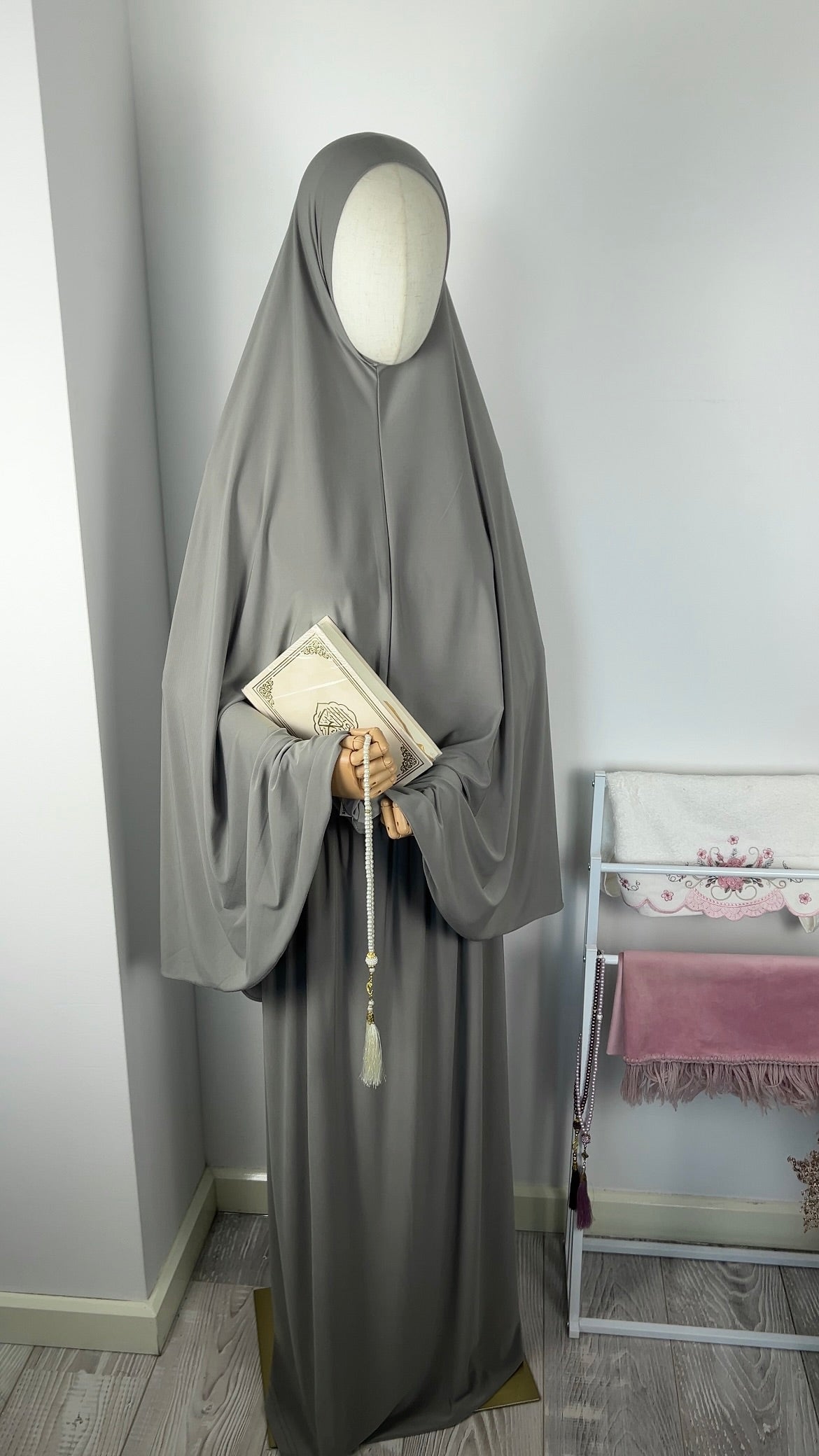 SKIRT KHIMAR SET SOFT GREEN