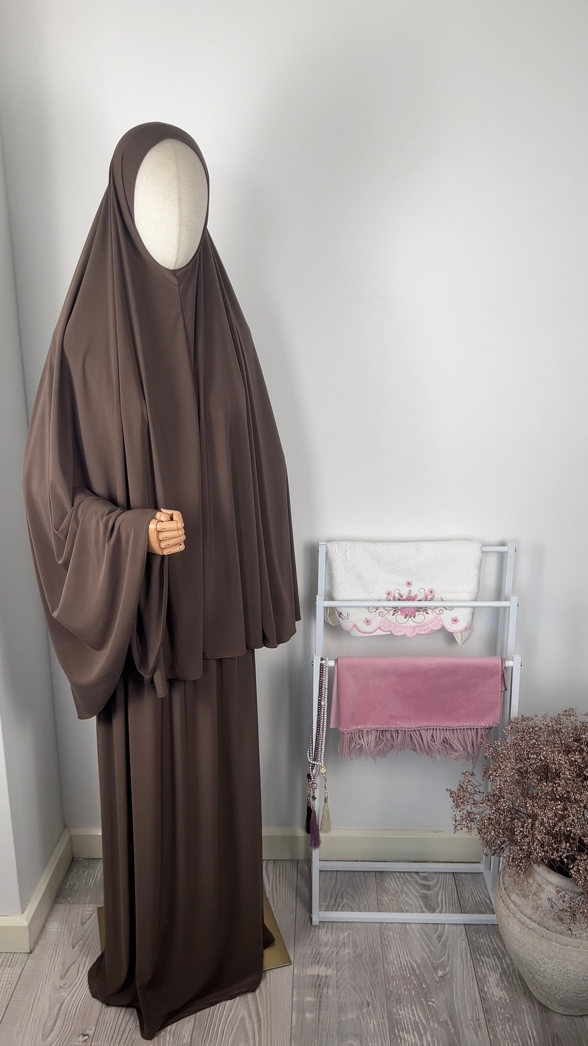SKIRT KHIMAR SET CHOCO