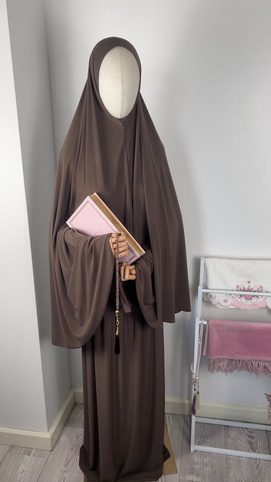 SKIRT KHIMAR SET CHOCO