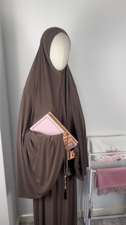 SKIRT KHIMAR SET CHOCO