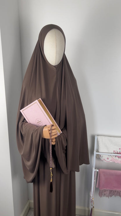 SKIRT KHIMAR SET CHOCO