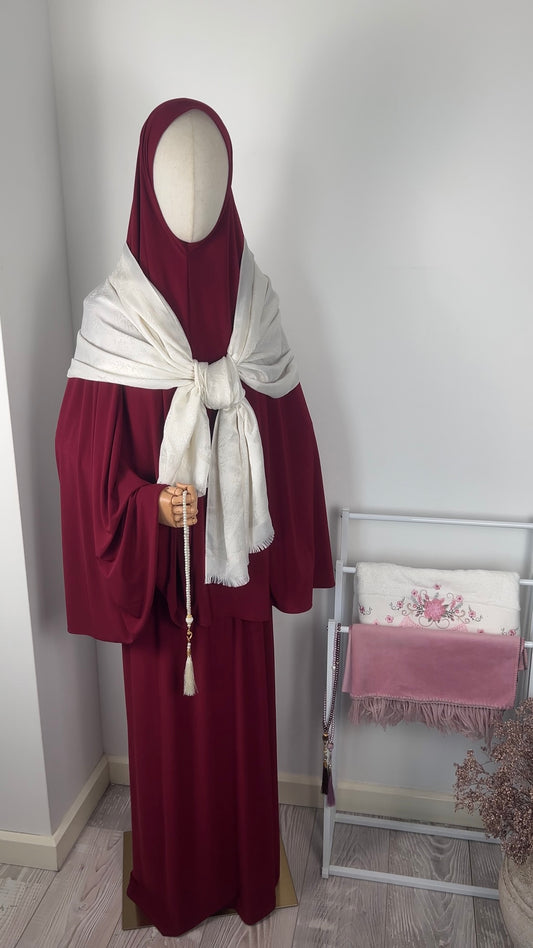 SKIRT KHIMAR SET BORDEAUX