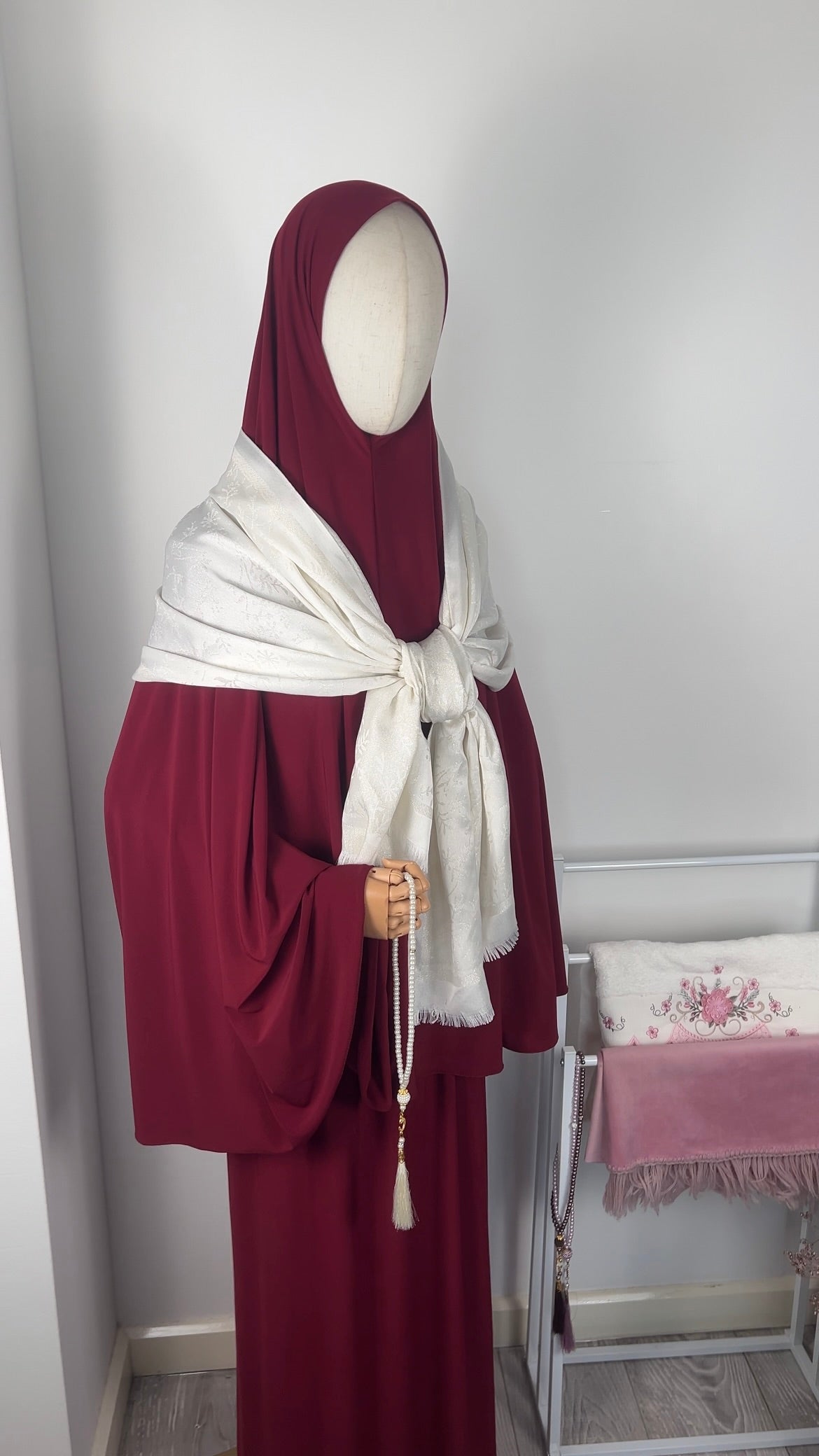 SKIRT KHIMAR SET BORDEAUX