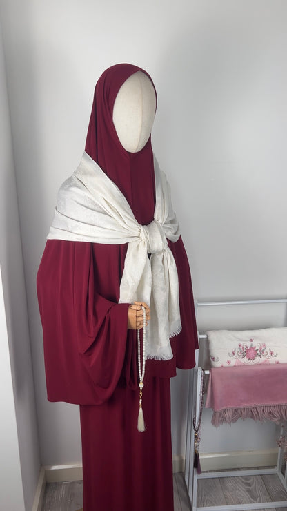 SKIRT KHIMAR SET BORDEAUX