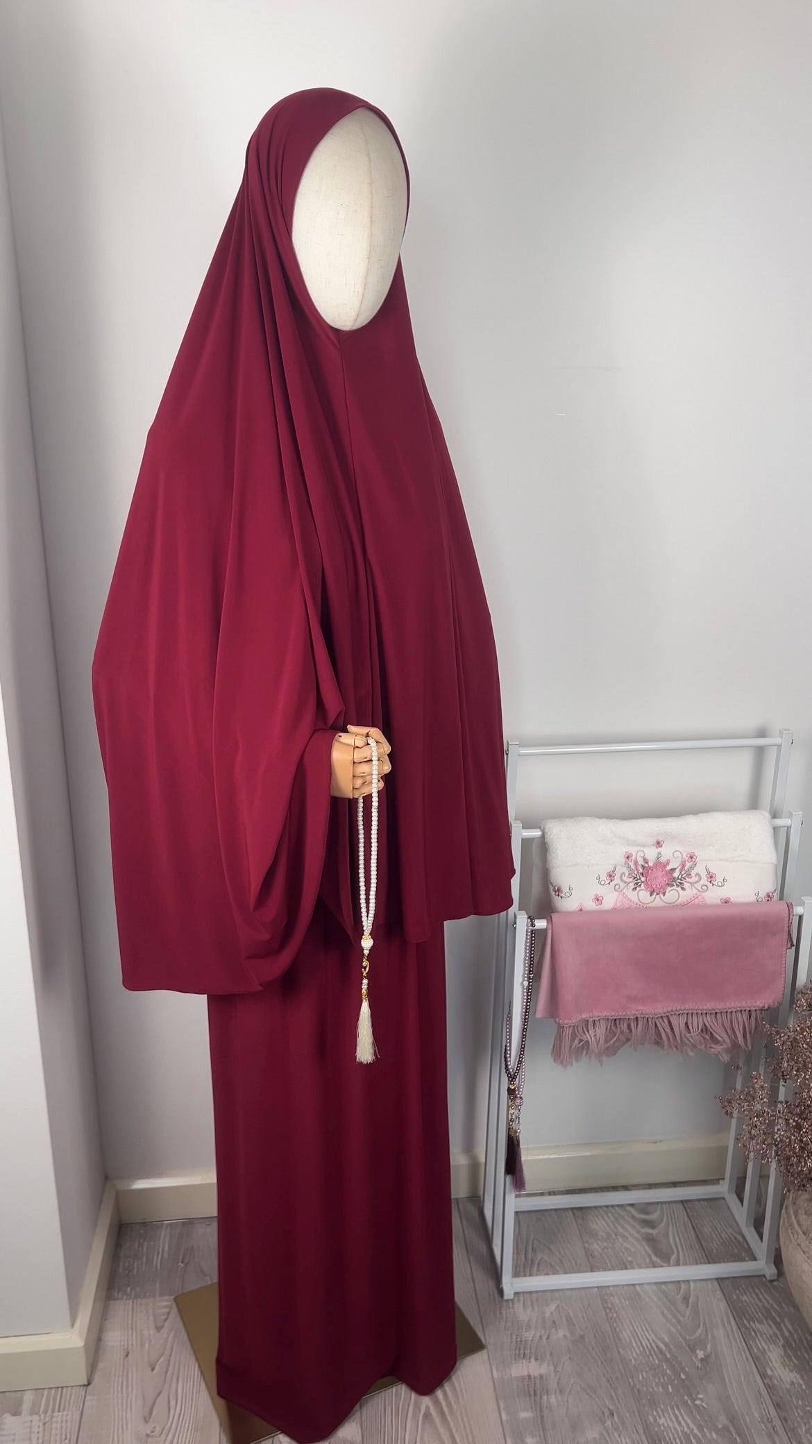 SKIRT KHIMAR SET BORDEAUX