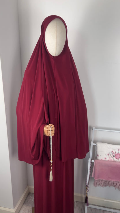 SKIRT KHIMAR SET BORDEAUX