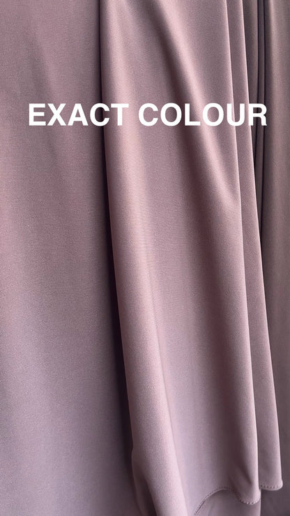 SKIRT KHIMAR SET PURPLE TAUPE