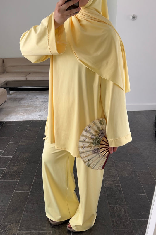 BUTTER YELLOW BURKINI (3 piece)