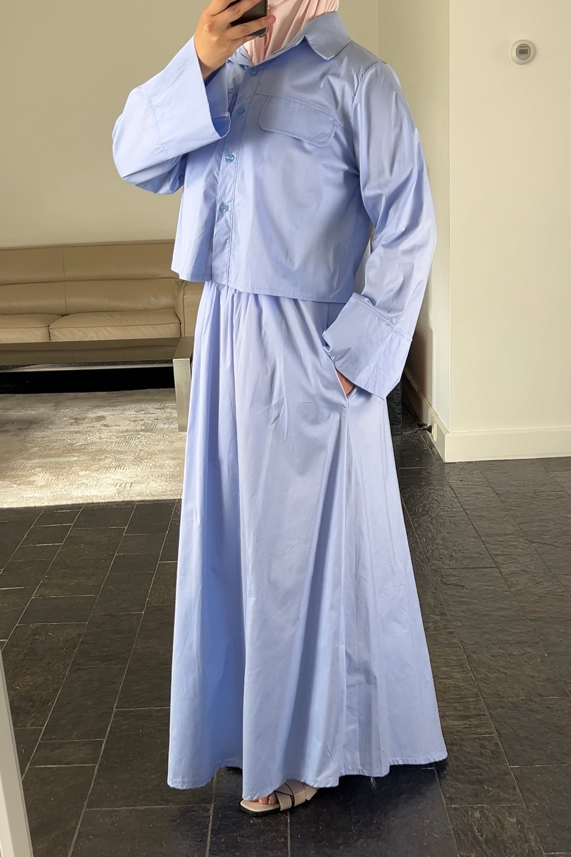 BABYBLUE POCKET SET (cotton)