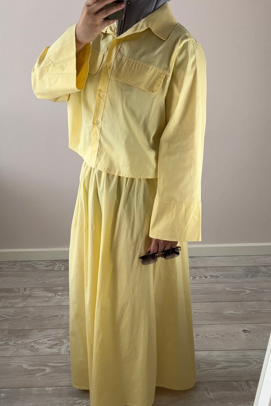 BUTTER YELLOW POCKET SET (cotton)