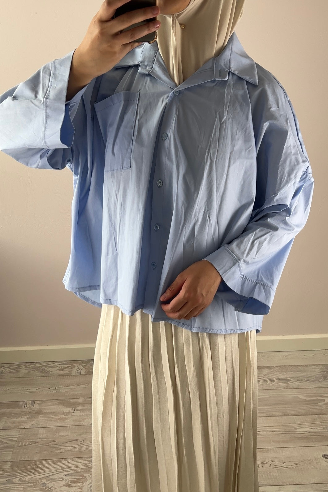 BABYBLUE BUTTON SHIRT