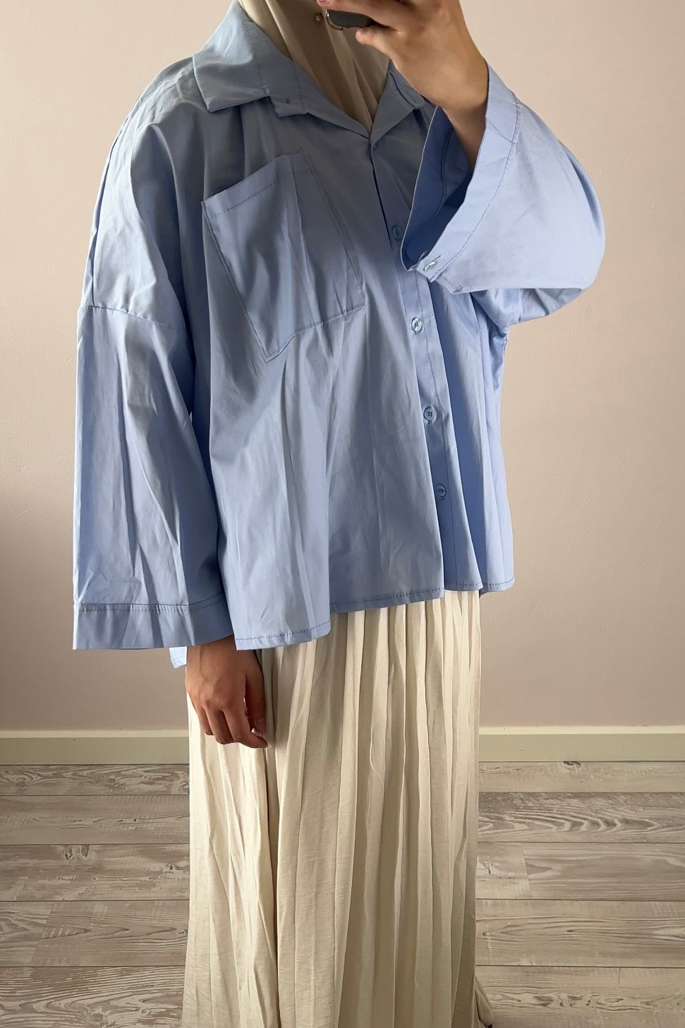 BABYBLUE BUTTON SHIRT