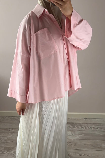 PINK BUTTON SHIRT