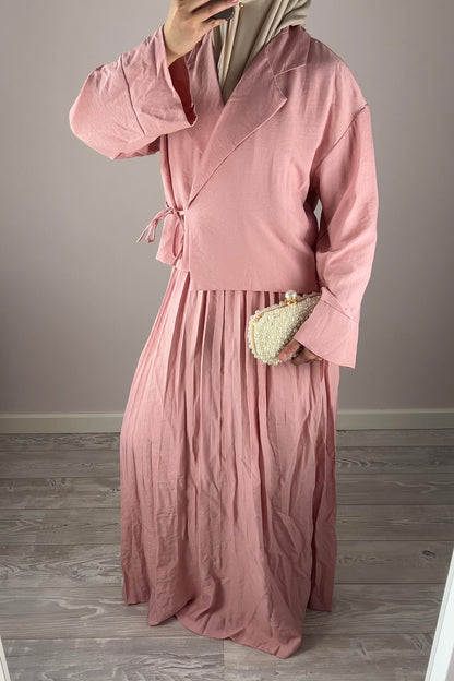 ROSE PLISSE WRAP SET
