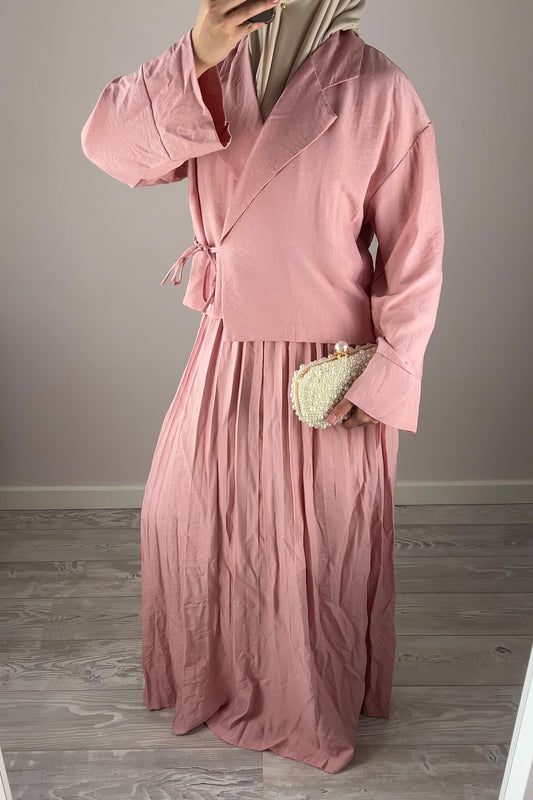 ROSE PLISSE WRAP SET