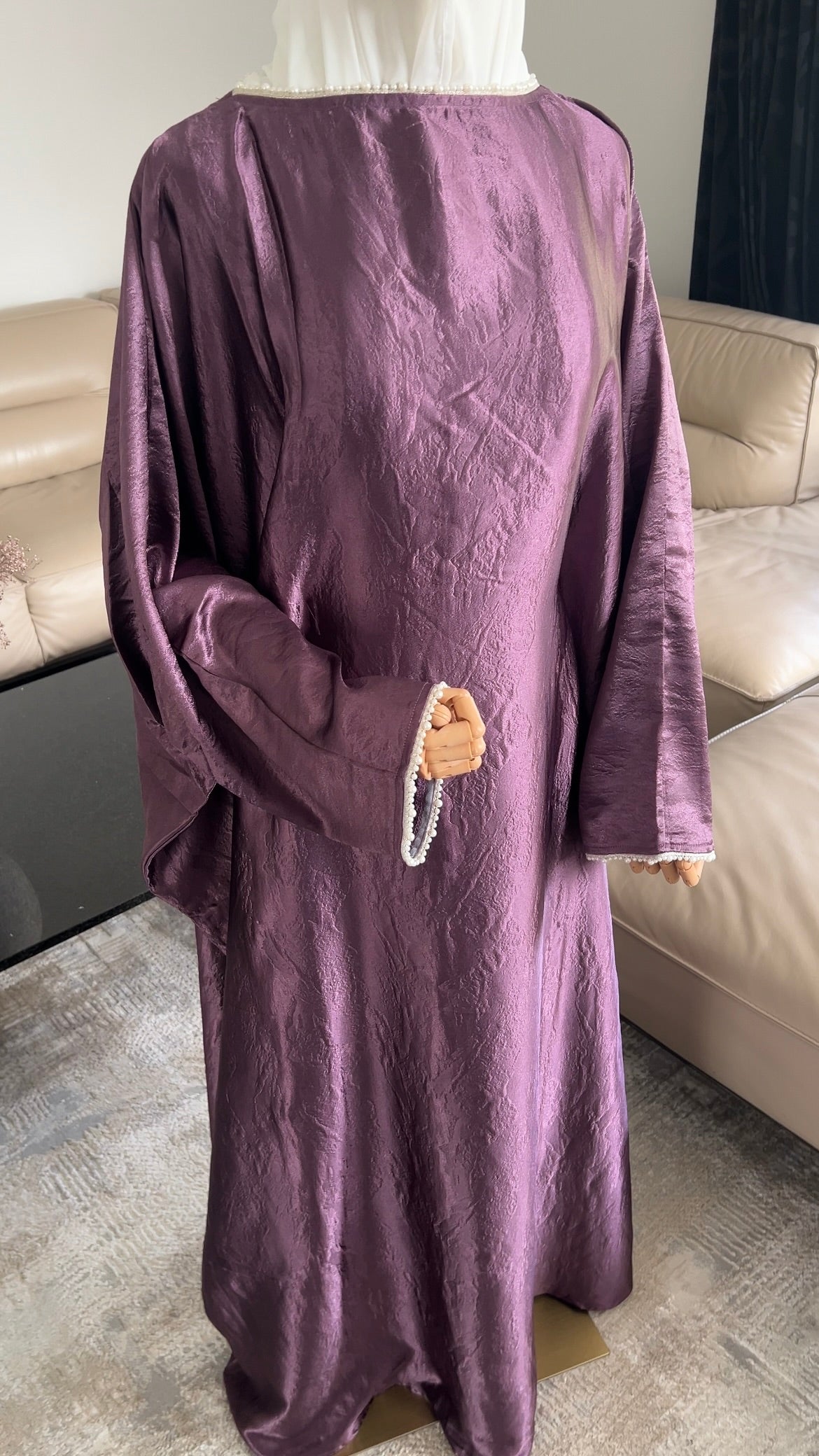 PEARL ABAYA PURPLE