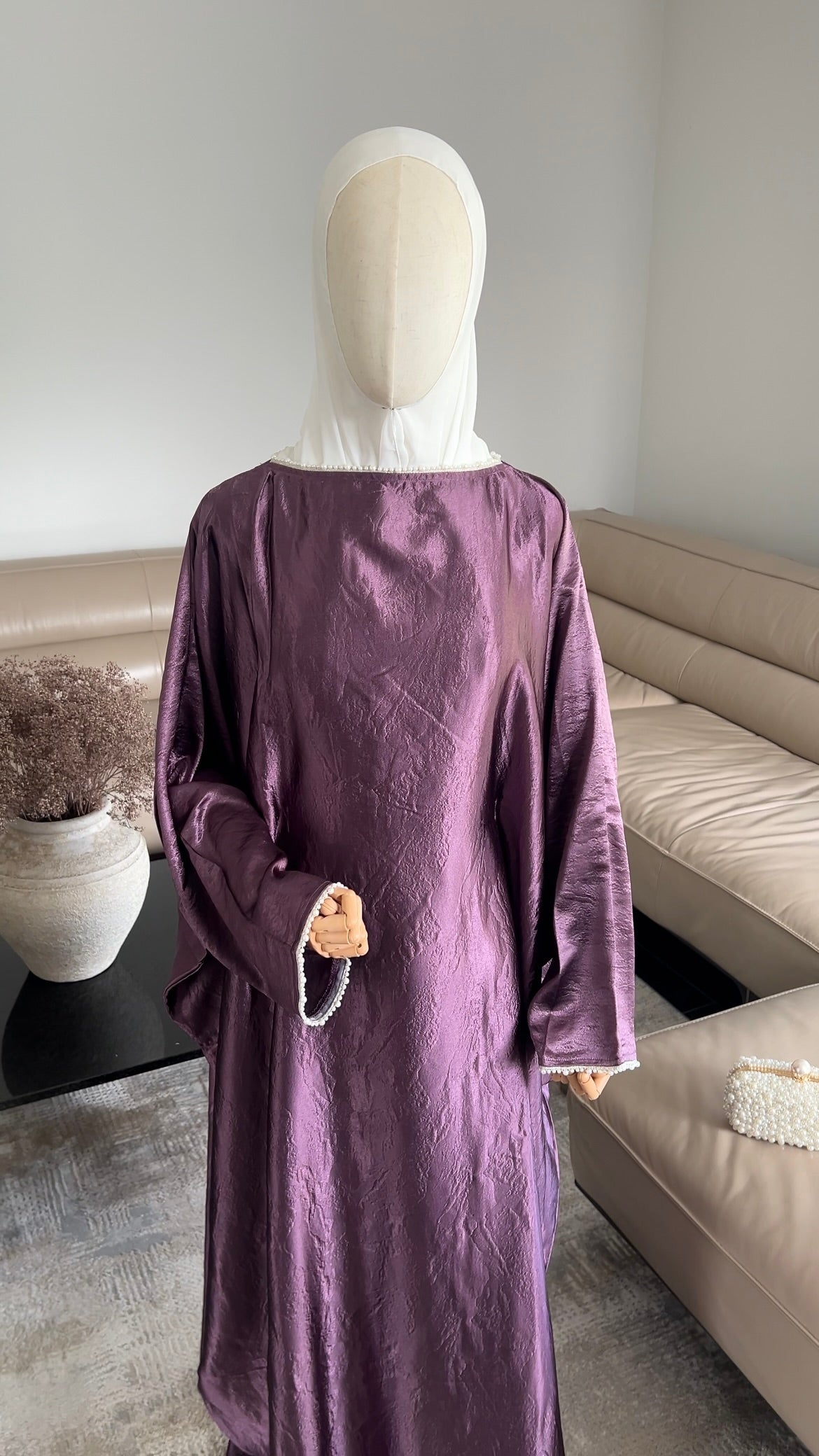 PEARL ABAYA PURPLE