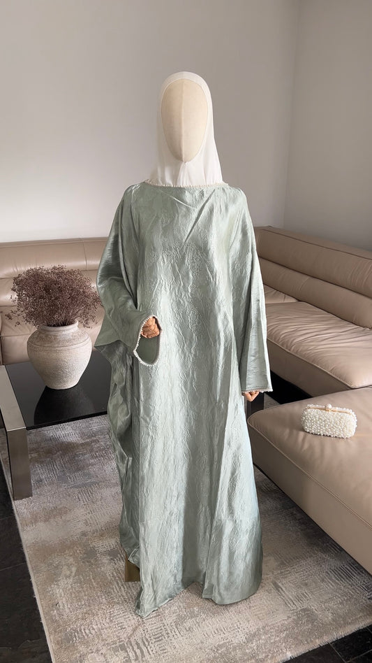 PEARL ABAYA LIGHT GREEN