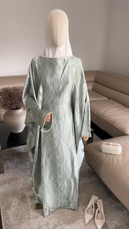 PEARL ABAYA LIGHT GREEN
