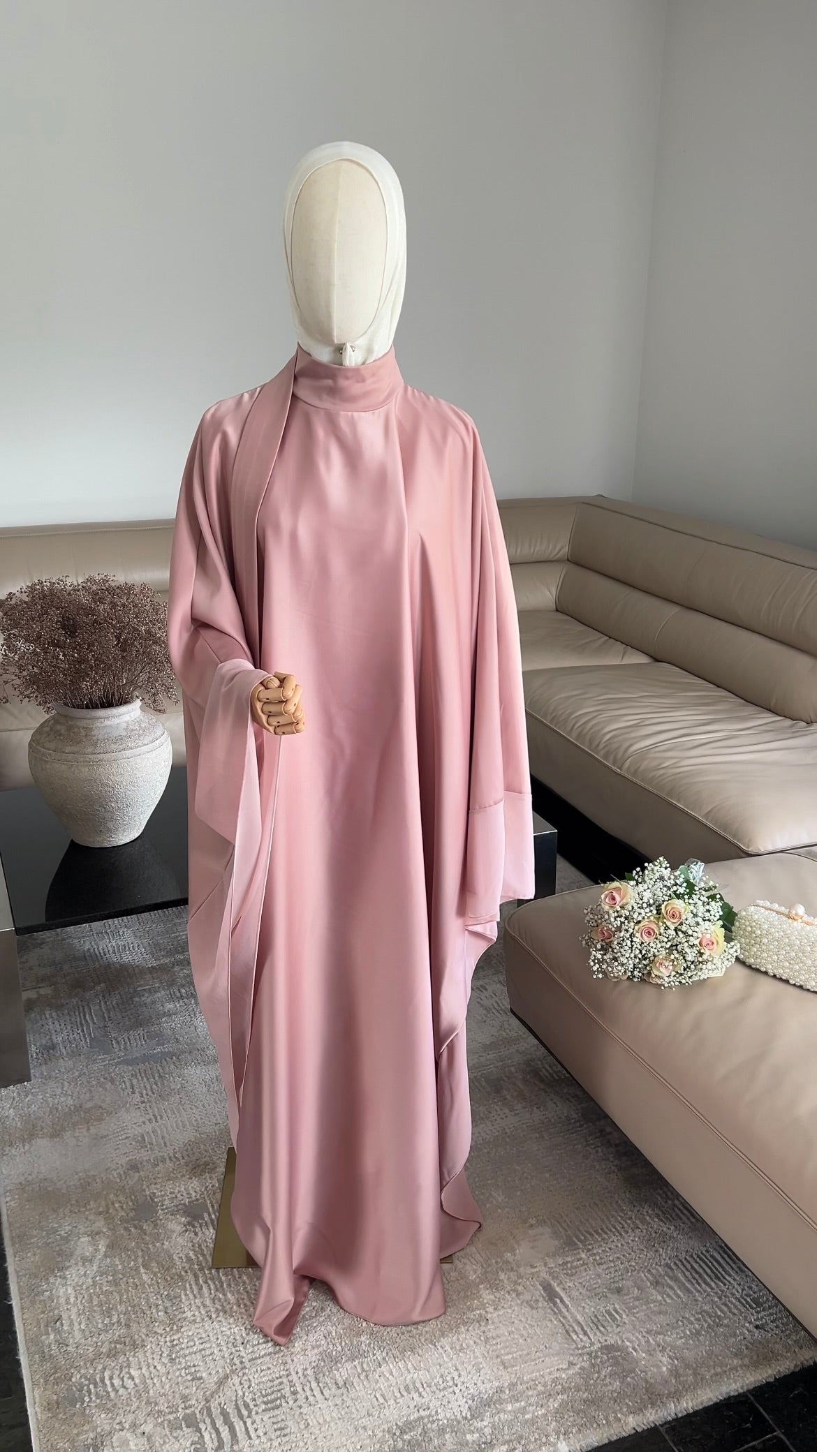 LAYERED PREMIUM DRESS ROSE