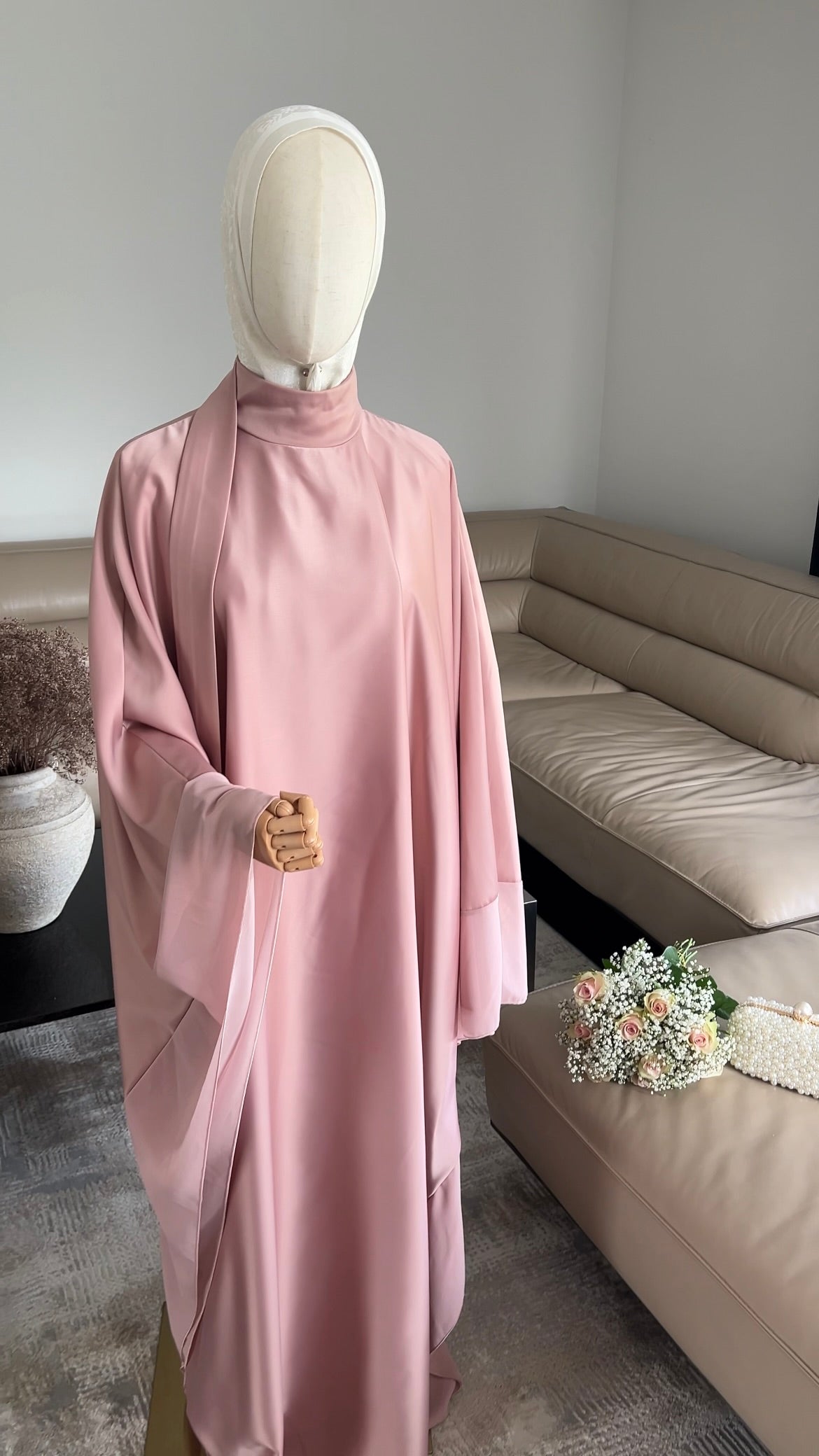 LAYERED PREMIUM DRESS ROSE
