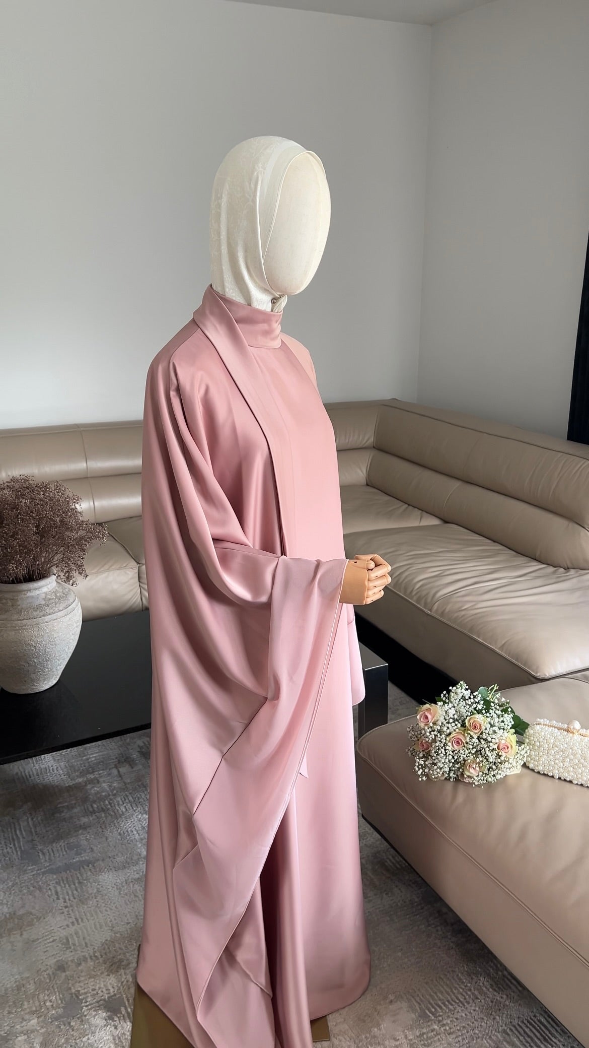 LAYERED PREMIUM DRESS ROSE