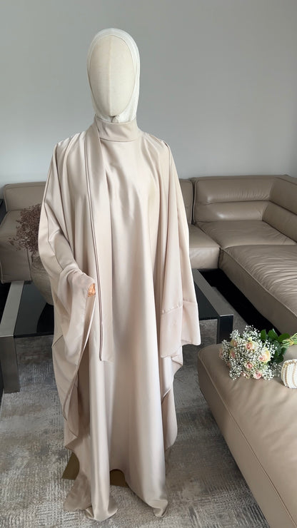 LAYERED PREMIUM DRESS BEIGE