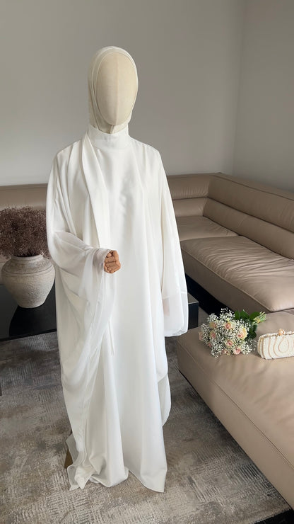 LAYERED PREMIUM DRESS WHITE