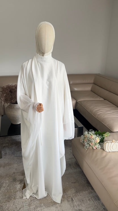 LAYERED PREMIUM DRESS WHITE