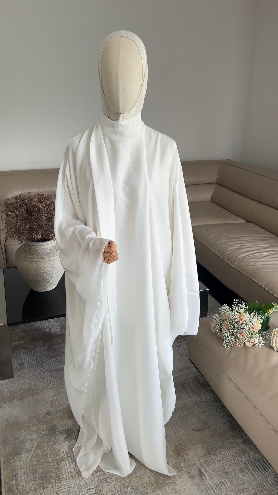 LAYERED PREMIUM DRESS WHITE