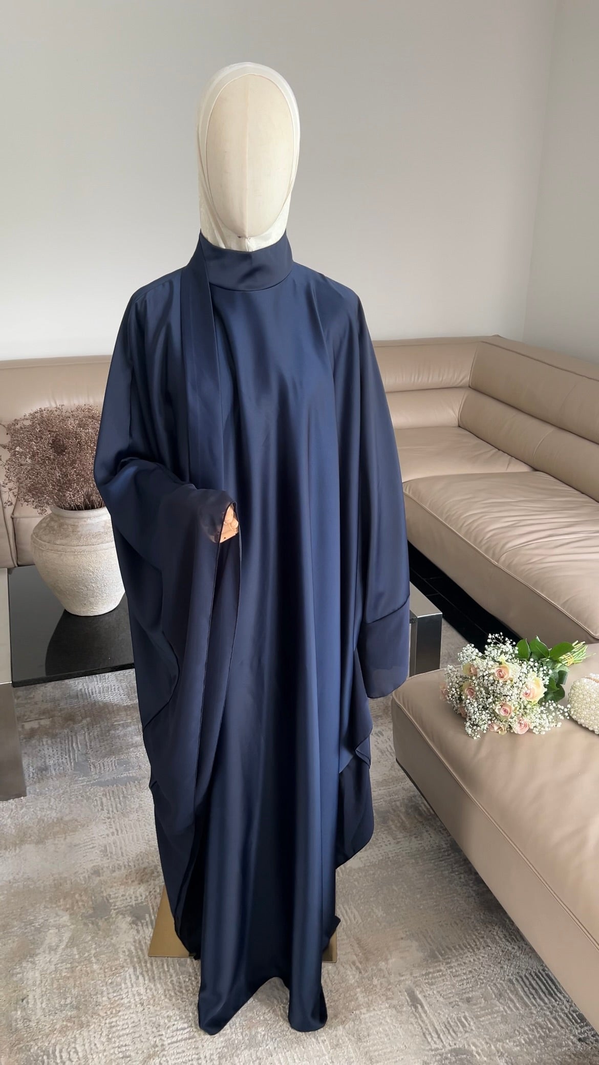 LAYERED PREMIUM DRESS NAVY