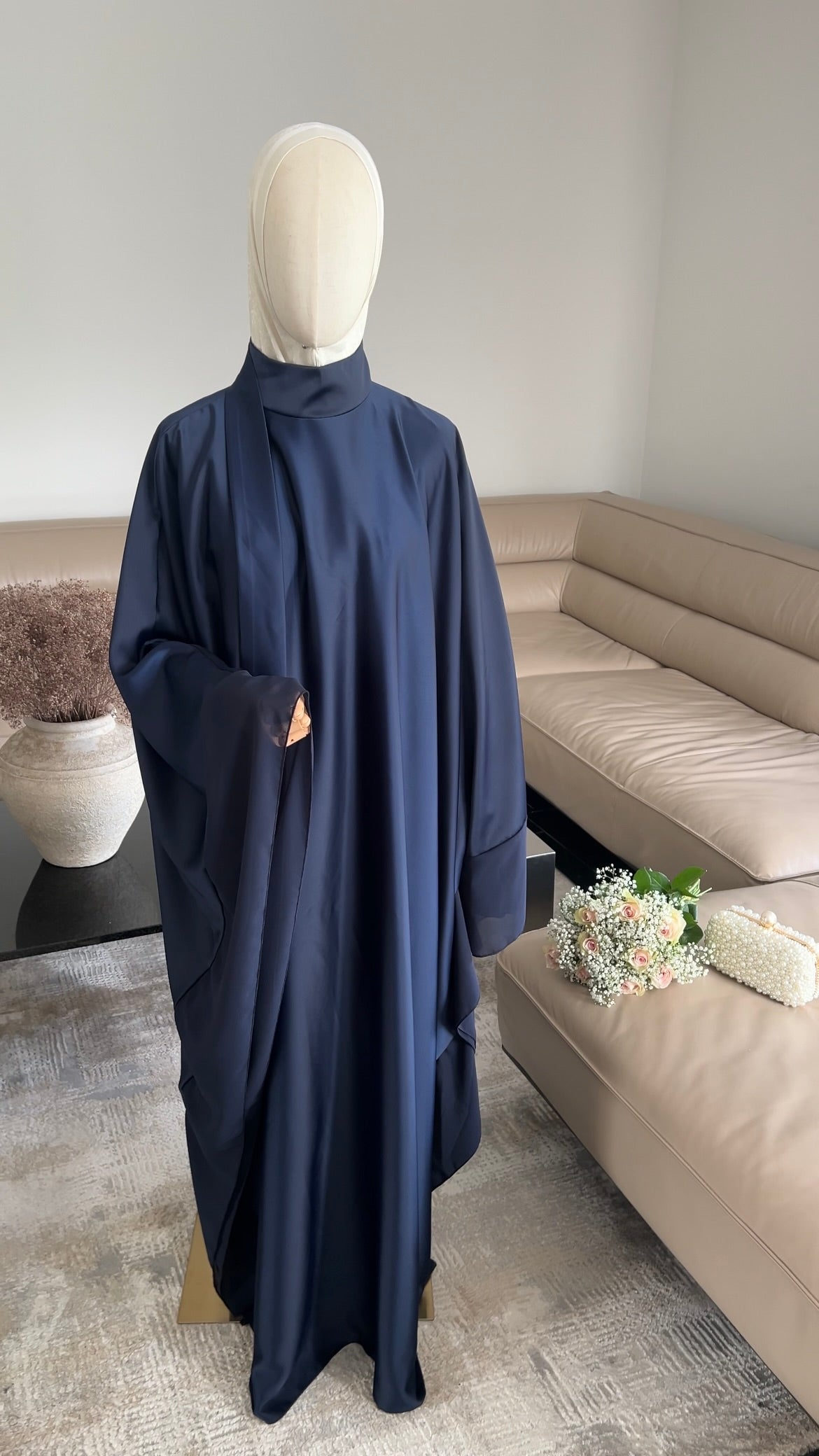 LAYERED PREMIUM DRESS NAVY