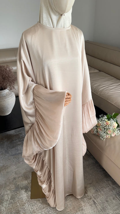 BUTTERFLY ABAYA BEIGE