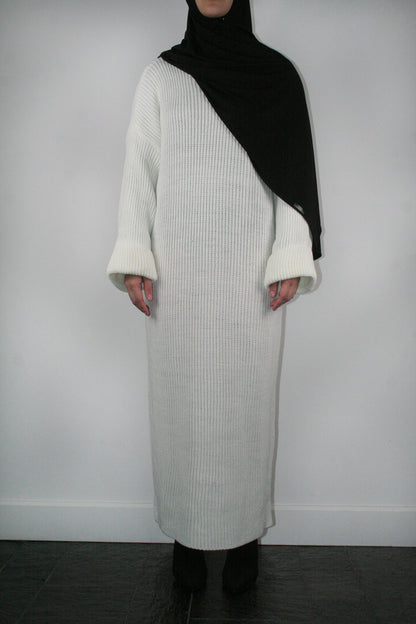 OFF-WHITE KNIT DRESS