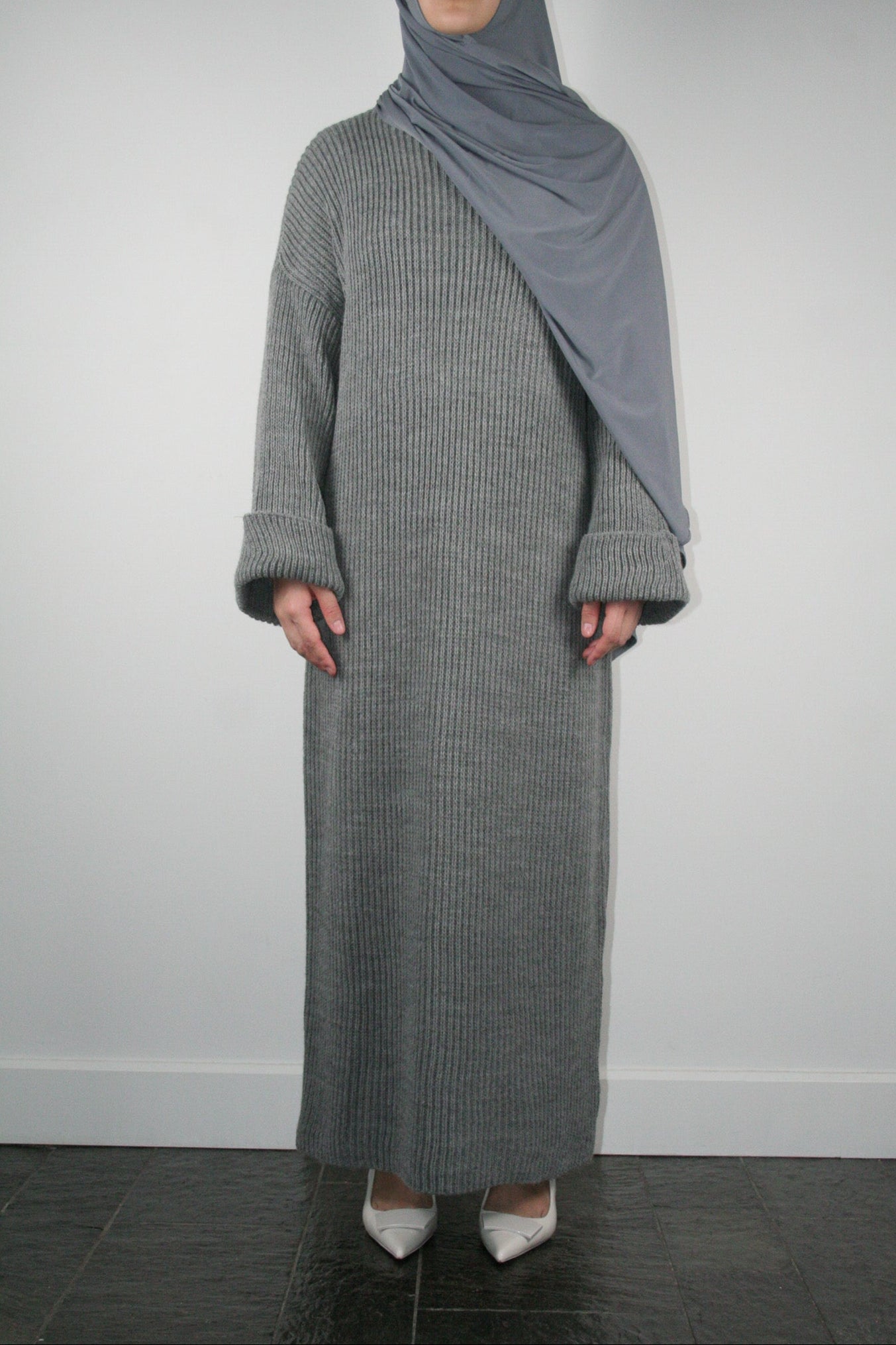 GREY KNIT DRESS